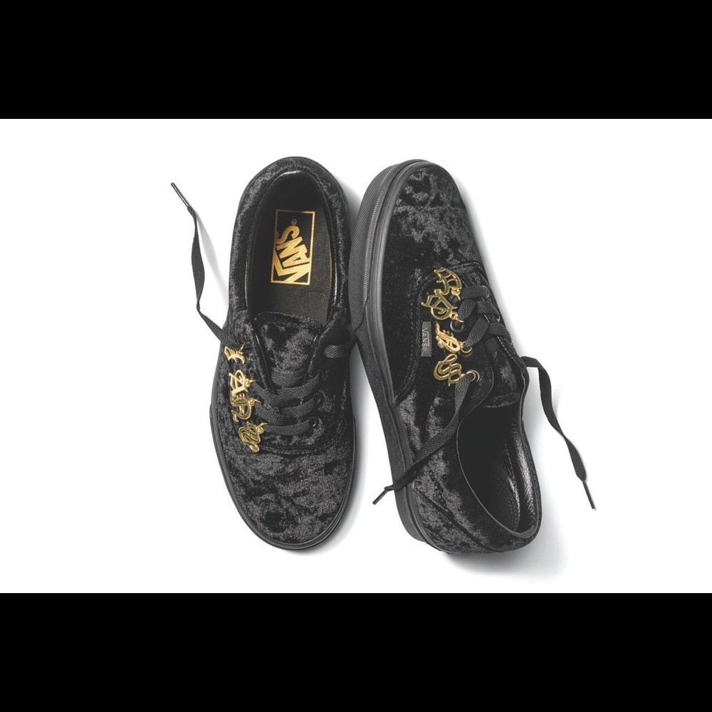 Crushed Velvet Vans ERA ID. Size W 8 or M 6.5.